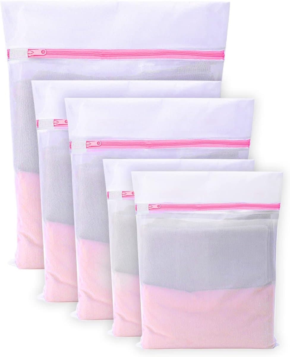 wasnet-waszak voor beha, reizen, schoenen, koffer, sokken, ondergoed, babykleding, waszak, 5 stuks — afbeelding 1