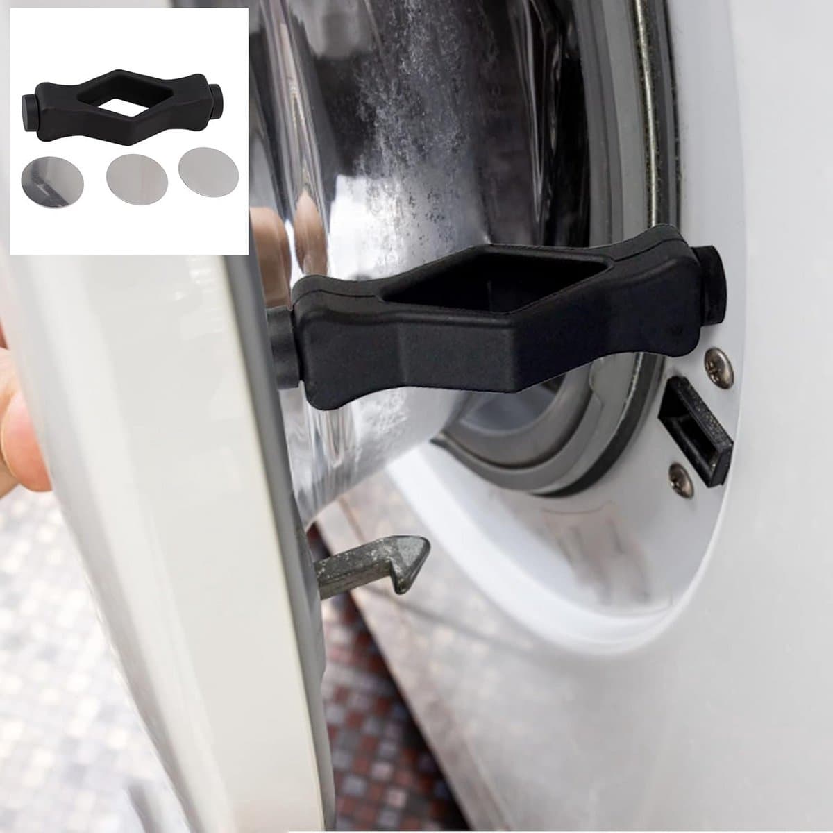 Magnetische Deurstop Wasmachine - Houdt Deur Open Voor Ventilatie en Tegen Schimmel — afbeelding 1