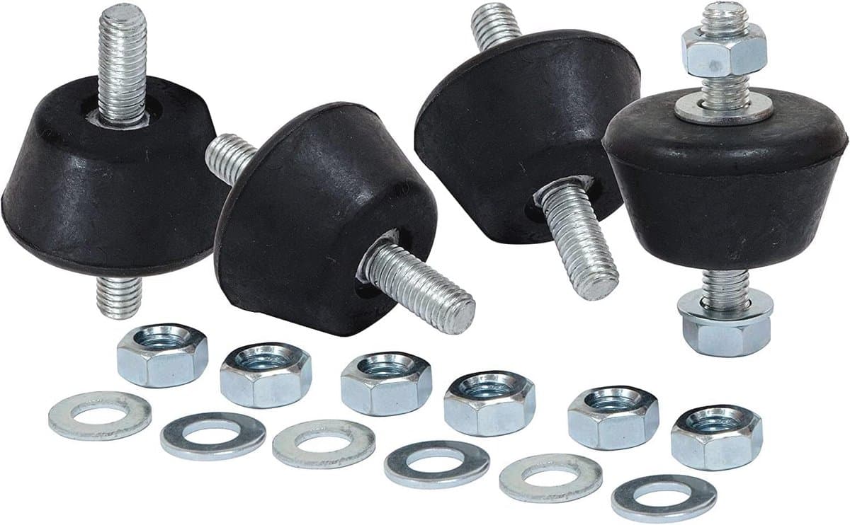 Silentblocks voor trillingsisolatie - 4 stuks rubberen houders voor machines, luchtcompressoren en motoren — afbeelding 1