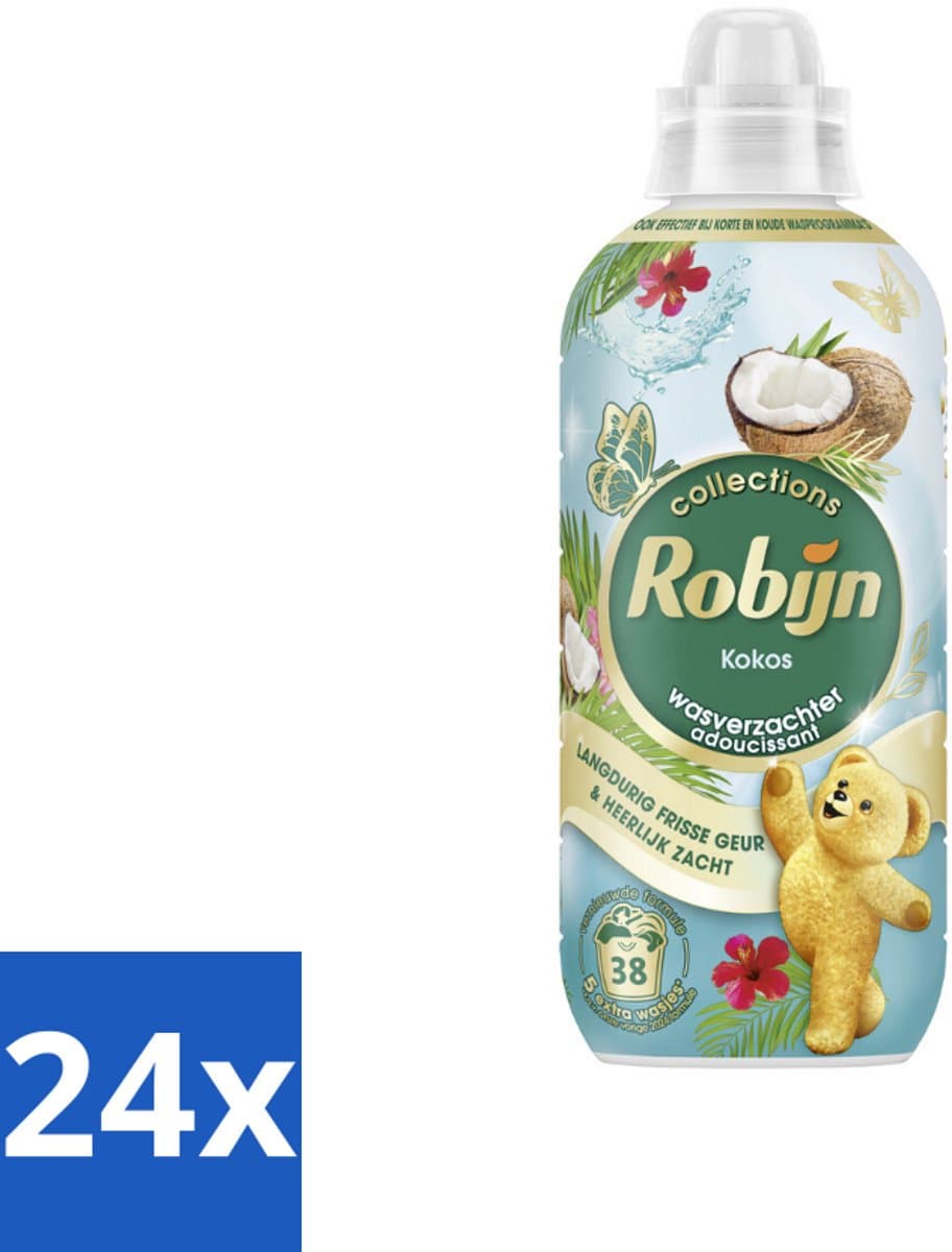 Robijn – Wasverzachter – Kokos Sensation – 765 ml - Voordeelverpakking - 24 stuks — afbeelding 1