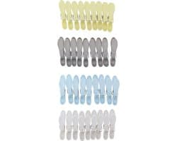 Edco Wasknijpers gekleurd - kunststof / plastic - 36x Stuks