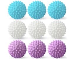 Wasbollen voor wasmachine-Drogerballen-Drogerballen voor wasdroger-voor het reinigen van kleding thuis, herbruikbaar-9 stuks