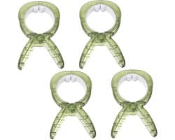 Wasknijpers Set - Kledinghangers Clips - Kleding Drogen - Winddicht Ontwerp - 4 Stuks - Groen