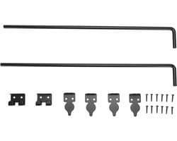 Grondgrendel - Poort Stabilisator - Hekken Beveiligen - Zware Staalconstructie - 60 cm Lengte - Zwart