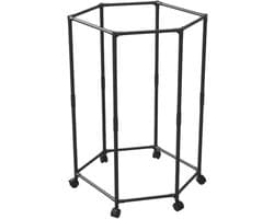 Opvouwbare droogtoren - Kledingrek - Ruimtebesparend drogen - Zeshoekige structuur - 13.4 x 8.9 x 13.4 cm - Zwart