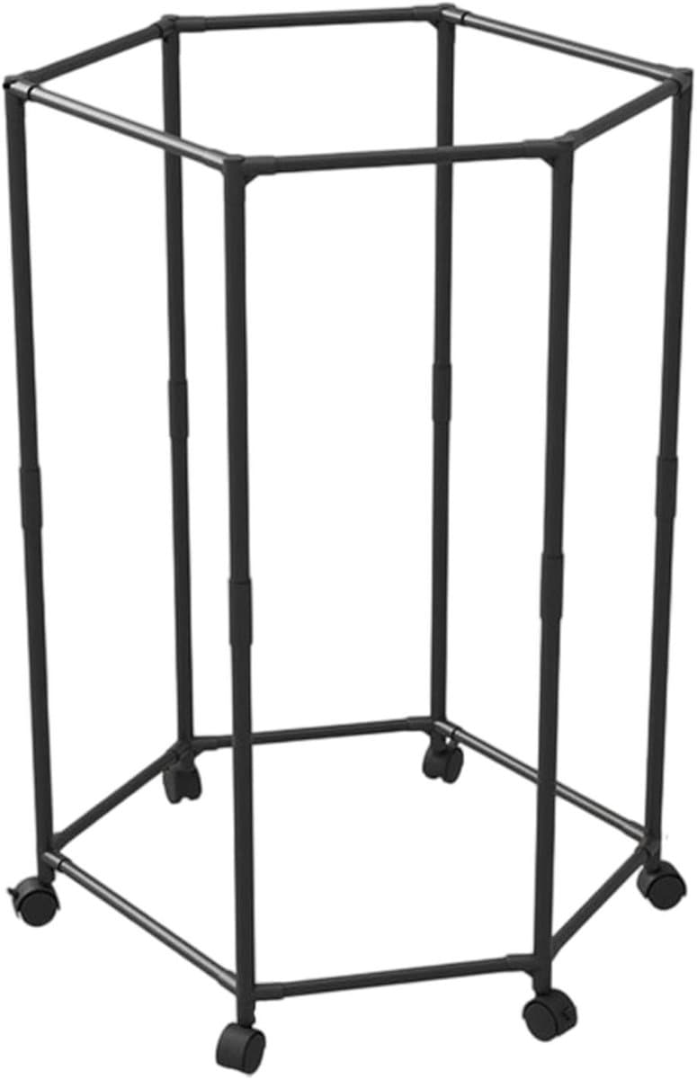 Opvouwbare droogtoren - Kledingrek - Ruimtebesparend drogen - Zeshoekige structuur - 13.4 x 8.9 x 13.4 cm - Zwart — afbeelding 1
