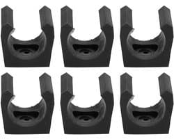 Biljart Keu Clips - Keu Organizer - Keu Opbergen - Set van 6 - Mini Rod - Plastic