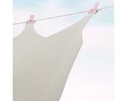 Wasknijpers - Kleding clips - Buiten drogen - Winddicht ontwerp - 95x55 cm - Roze