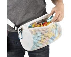 Wasknijper Tas - Kledinghanger Organizer - Kleding Laten Drogen - Ademende Stof - Grote Opening - Grijs