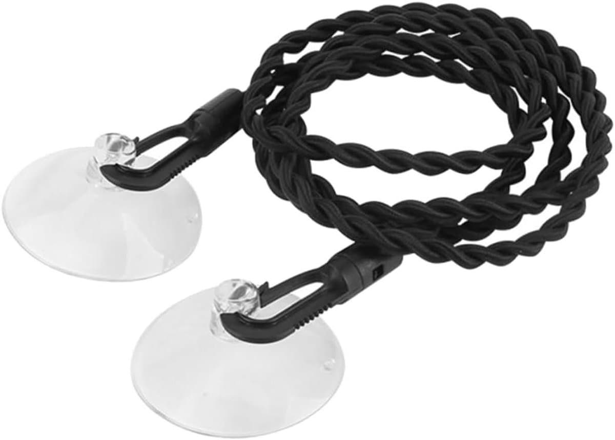 Kledinglijn - Drogere Cord - Reizen Kamperen - Lichtgewicht Draagbaar - 150 cm - Zwart — afbeelding 1