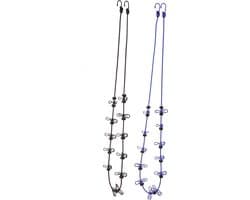 Waslijnen Set - Droogtouw Reizen - Buiten Kleding Drogen - Antislip Ontwerp - 2 Delig - Diverse Kleuren
