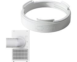 Afvoerslang Adapter - Airco Koppeling - Airco Efficiëntie - Universele Schroefdraad - 150 mm - Wit