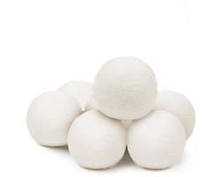 9-delige droogballen, 100% pure natuurlijke wollen droogballen, wasdroogballen, wasverzachter voor de wasdroger, 7cm
