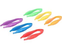 Educatieve Clips - Kinder Pincet - Natuur Ontdekken - Veilig Plastic - 6 Stuks - Kleurrijk — afbeelding 1