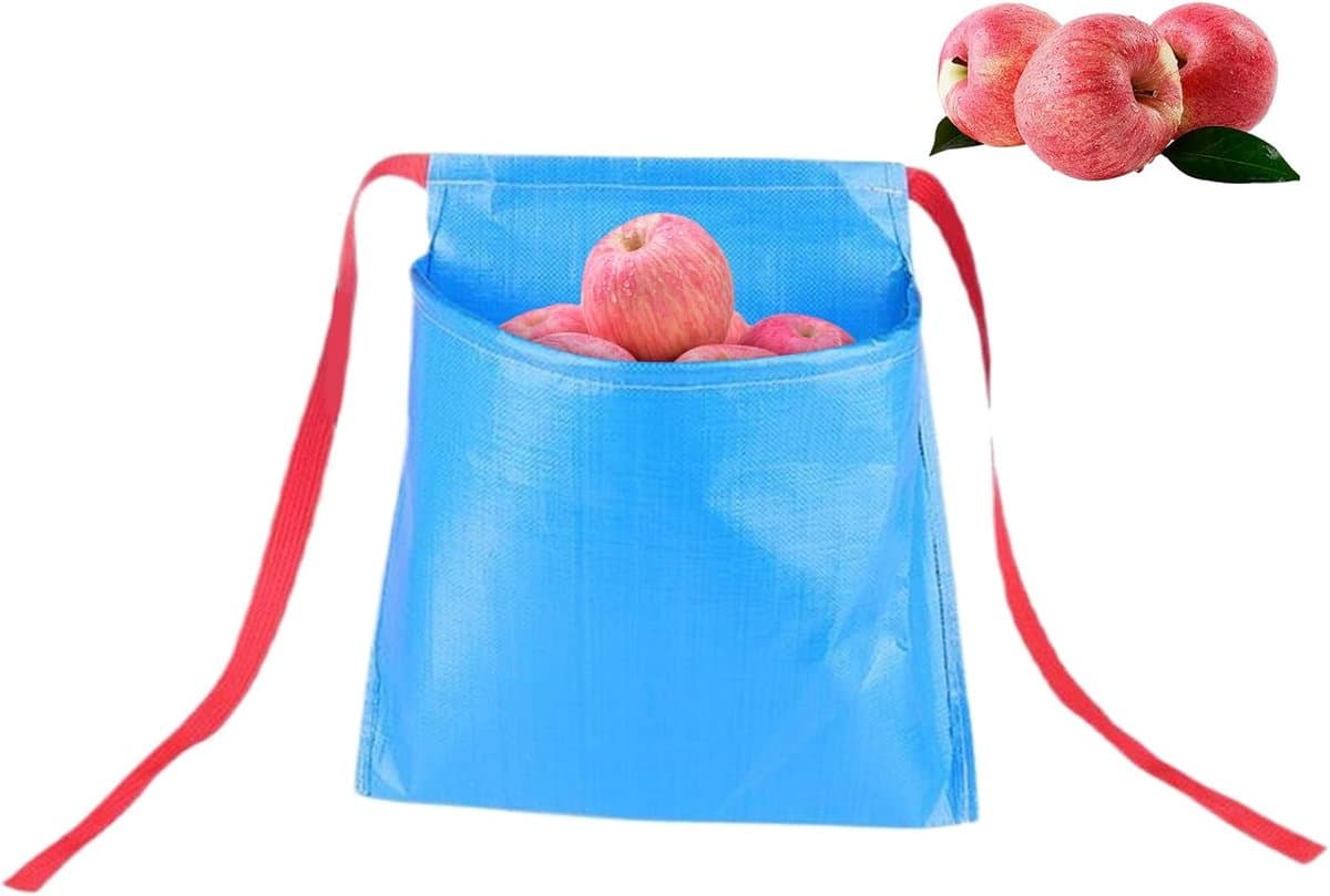 Oogstschort - Plukzak - Groenten Verzamelen - Waterafstotend Nylon - 45x45x25cm - Blauw — afbeelding 1