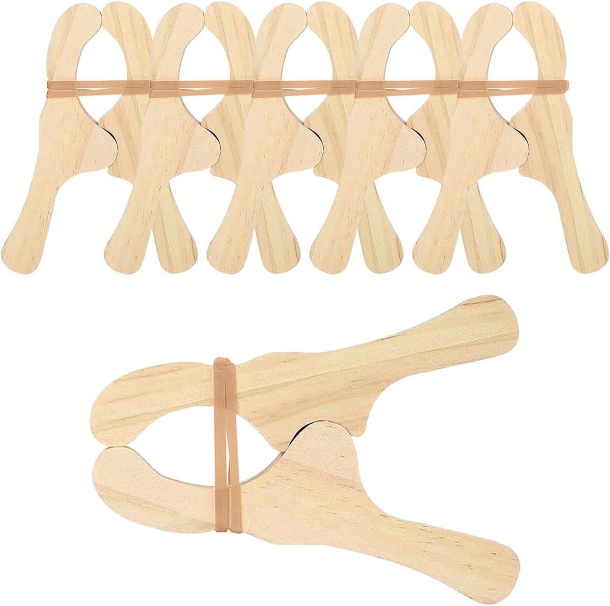 Houten Wasknijpers - Klemmen Hout - Huishoudelijk Gebruik - Natuurlijk Materiaal - 6 Stuks - Houtkleur — afbeelding 1