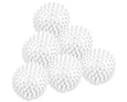 Daity 6 stuks - Herbruikbare wasballen die niet in de knoop raken - voor het verzachten van kleding - het verminderen van kreukels en statische elektriciteit.