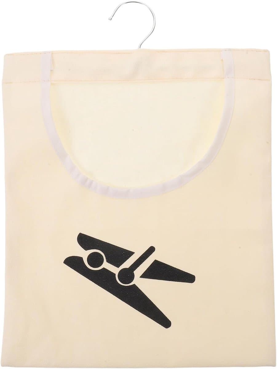 Wasknijpertas Organizer - Opbergtas - Efficiënt Opbergen - Windbestendig Ontwerp - 35.7 cm Breed - Beige — afbeelding 1