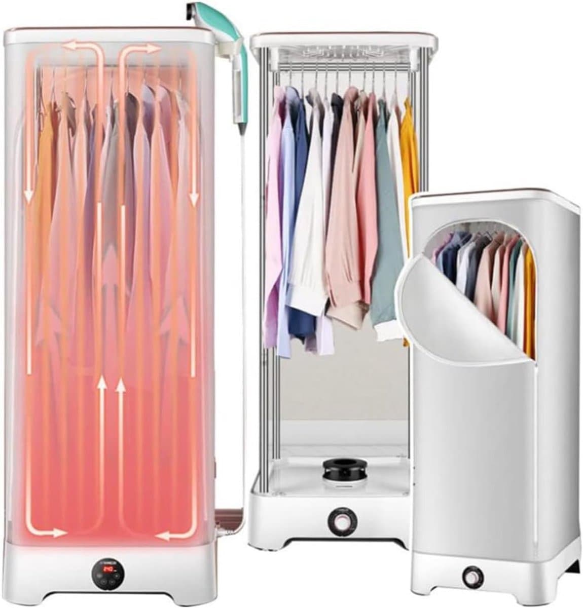 Stoom Droger - Kleding Droger - Snel Kleding Drogen - Compact Opvouwbaar - 350 Liter - Grijs — afbeelding 1