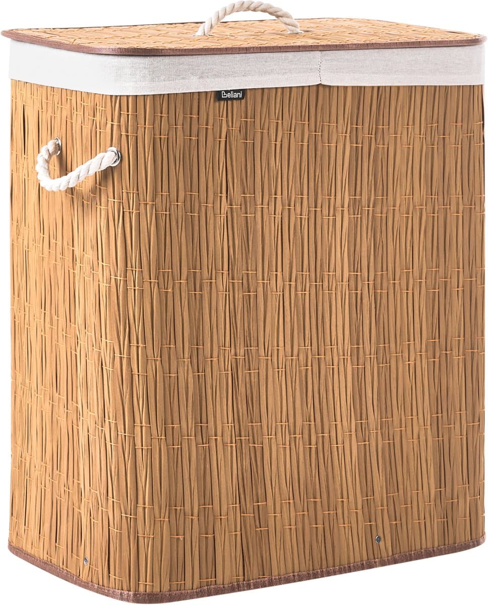 ARRAIAS - Wasmand - Bruin - 100 l - Polyester — afbeelding 1