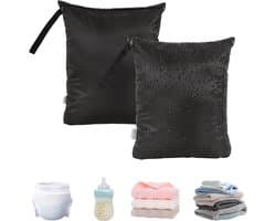 Waterdichte natte zakken 40 x 50 cm, handige vuile waszakken met ritssluiting en handvat, ideaal voor luiers, zwemmen en reizen met kinderen