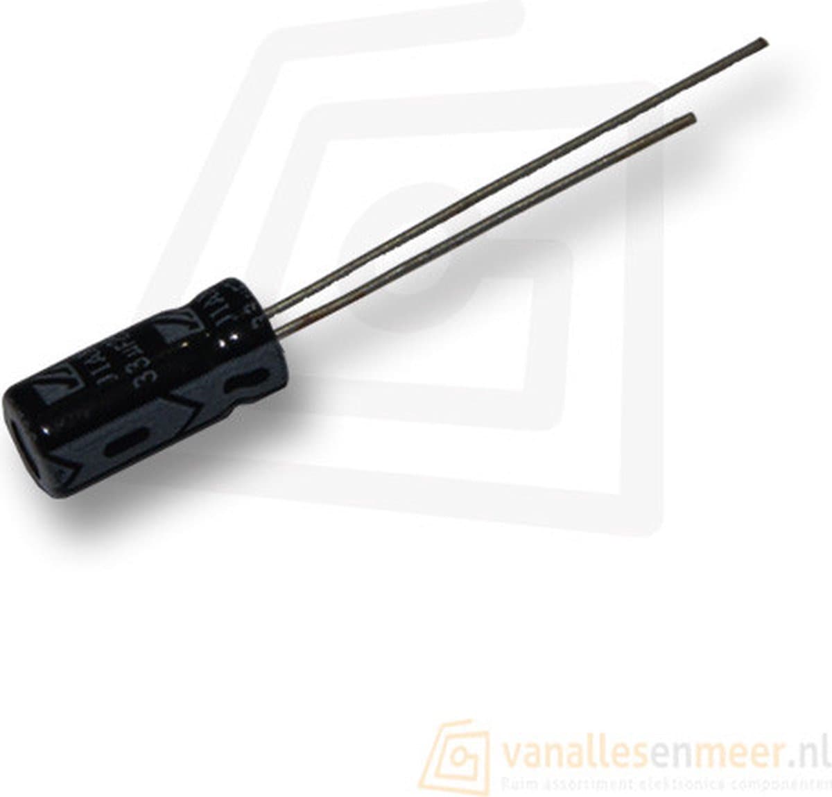 10x 220uF 16V Condensator 5x12 — afbeelding 1