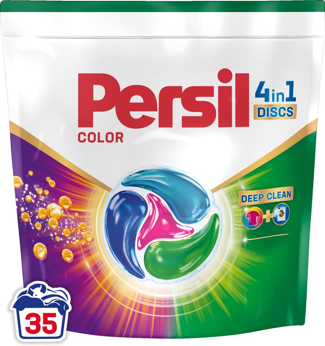Persil Discs Color - Wascapsules - Krachtige Vlekverwijdering - Hygiënische Frisheid - Gekleurde Was - 35 Wasbeurten — afbeelding 1