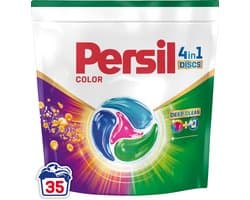 Persil Discs Color - Wascapsules - Krachtige Vlekverwijdering - Hygiënische Frisheid - Gekleurde Was - 35 Wasbeurten