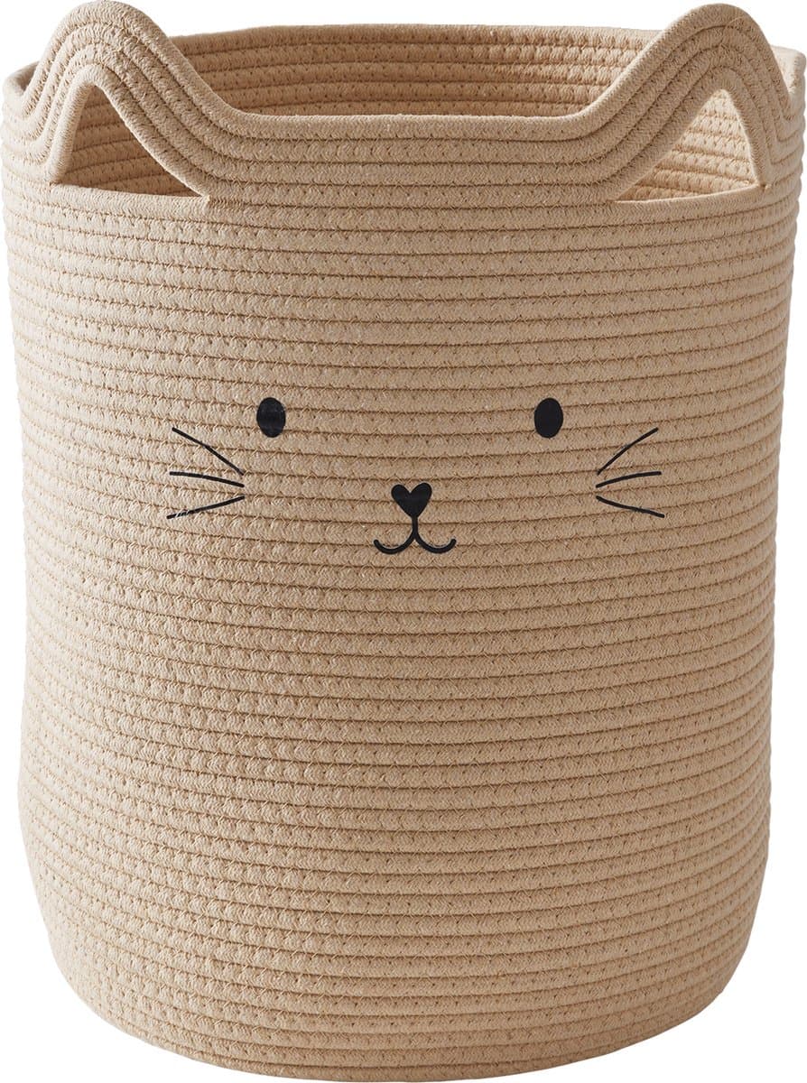 Vertbaudet Opbergmand - kat - 42x53x30cm - XL — afbeelding 1