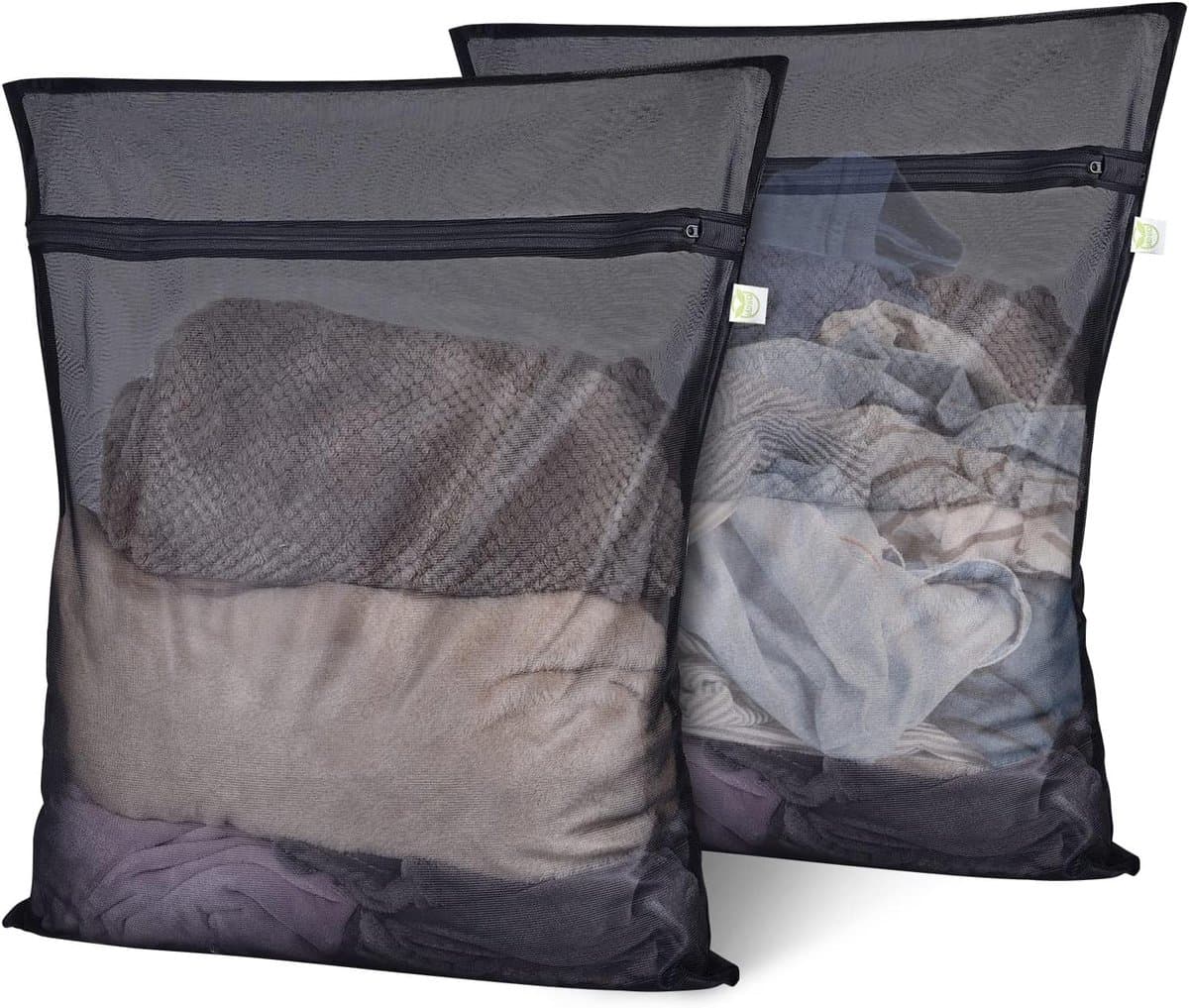 Grote Waszak XL 60 x 80 cm - 2 Stuks, Fijne Mesh, Ideaal voor Kleding, Bedlinnen en Dekens — afbeelding 1