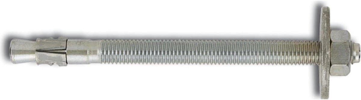 Keilbouten met schijf - Betonankers - Staalconstructies bevestigen - Europees technisch goedgekeurd - 16/200/320 mm - Verzinkt blauw — afbeelding 1