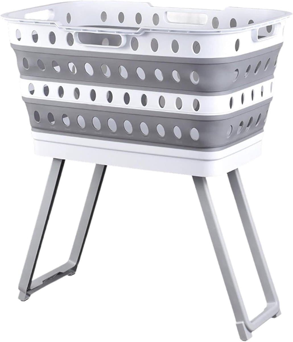 Wasmand met Standaard - Wasgoed Opberger - Opgeruimd Huis - Ergonomische Hoogte - 41x8x60 cm - Niet gespecificeerd — afbeelding 1