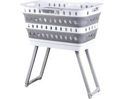 Wasmand met Standaard - Wasgoed Opberger - Opgeruimd Huis - Ergonomische Hoogte - 41x8x60 cm - Niet gespecificeerd