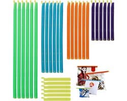 30 stuks sluitklemmen voor zakjes, 28,5/22,5/18,5/12,5/9 cm, herbruikbare sluitclips, voor het bewaren van levensmiddelen, 5 maten