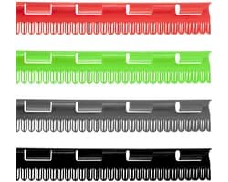 Dailygoody - Sokkendroger - Klein kunststof - Multifunctioneel drogen - Grijs, rood, groen, zwart - Sokkenhouder - Geschikt voor sokken en onderg