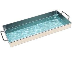 Opvangbak Wasmachine - Lekbak Roestvrijstaal - Apparaten Beschermen - Stevig Metaal - 30x60cm - Zilver