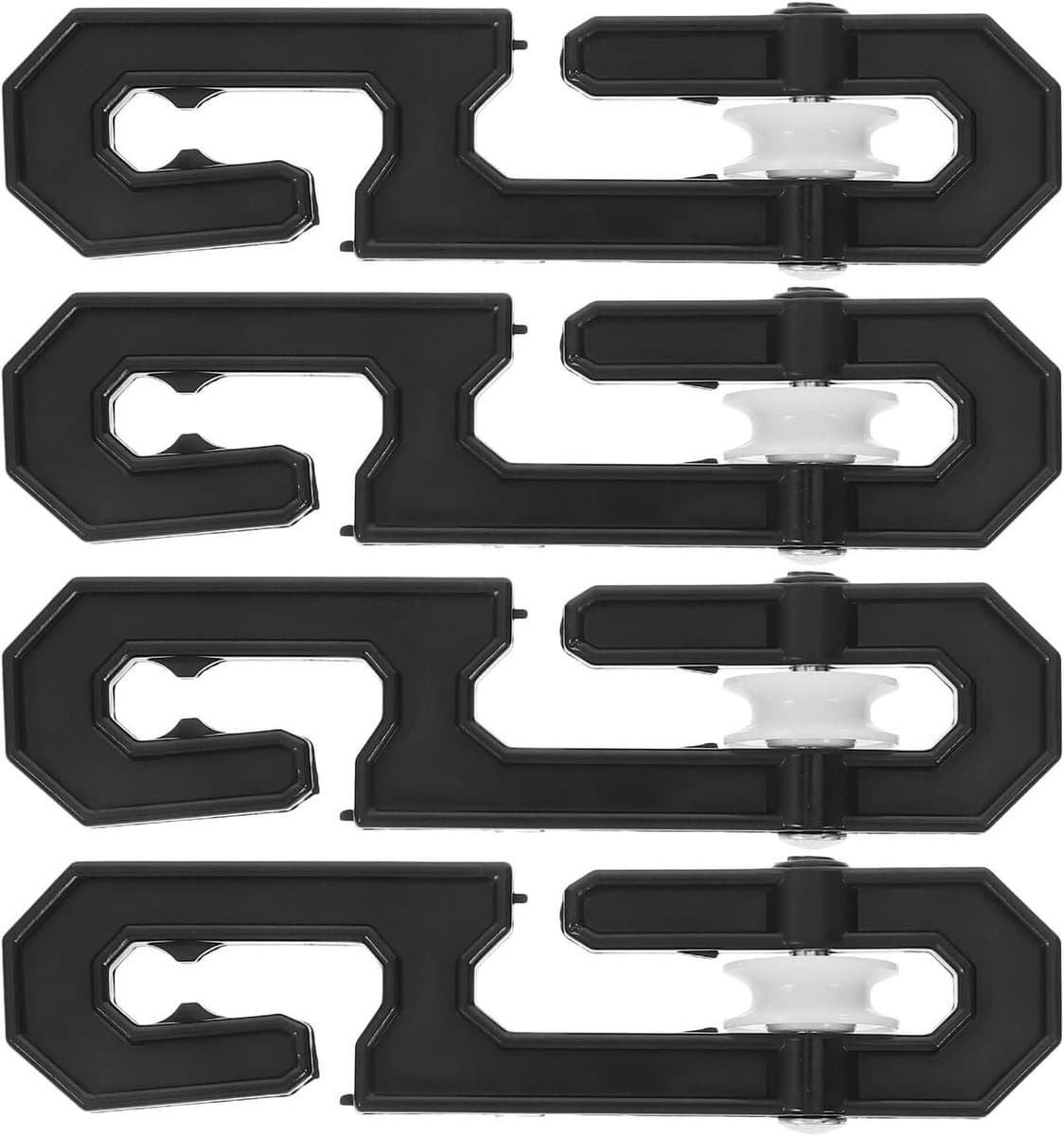 Waslijn Verdelers - Waslijn Accessoires - Kleding Ophangen - S-vormige Spreiders - 15 Centimeter - Zwart — afbeelding 1