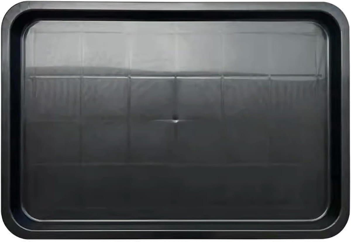 Druppelbak PVC - Afvoerpan waterbak - Vloeren beschermen - Versterkte hoekstructuur - 58.5x41.3x3cm - Zwart — afbeelding 1
