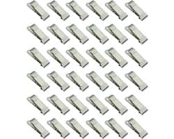 30x Miniatuur Krokodillenklemmen - Metalen Veerclips voor Foto's, Gordijnen en Knutselwerk