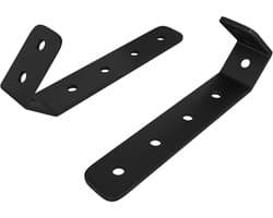 vidaXL - Haken - 2 - pcs - Zwart - M5 - x - 110 - mm - IJzer