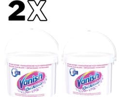 Vanish Oxi Action Poeder - Vlekverwijderaar Voor Witte Was - 2,7 kg x2