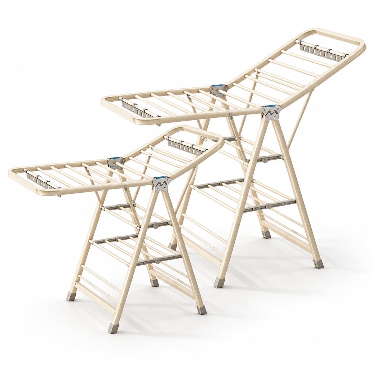 ProductXpert DryPro™ - Wasrek - Droogrek Inklapbaar - Opvouwbaar - 2-Delige Set - 160 + 180 cm - Beige — afbeelding 1
