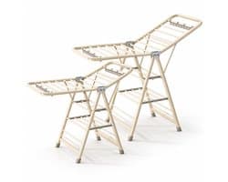 ProductXpert DryPro™ - Wasrek - Droogrek Inklapbaar - Opvouwbaar - 2-Delige Set - 160 + 180 cm - Beige