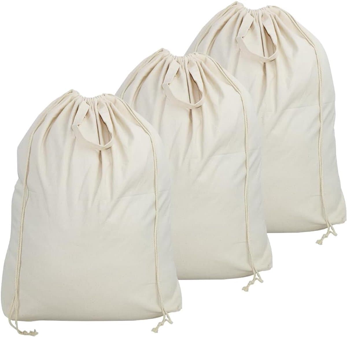 Waszakken met trekkoord, wasmand, hendelvoerzakken voor college-slaapzaal, appartement, hotel, wasserij, schone en droge winkel enz. — afbeelding 1