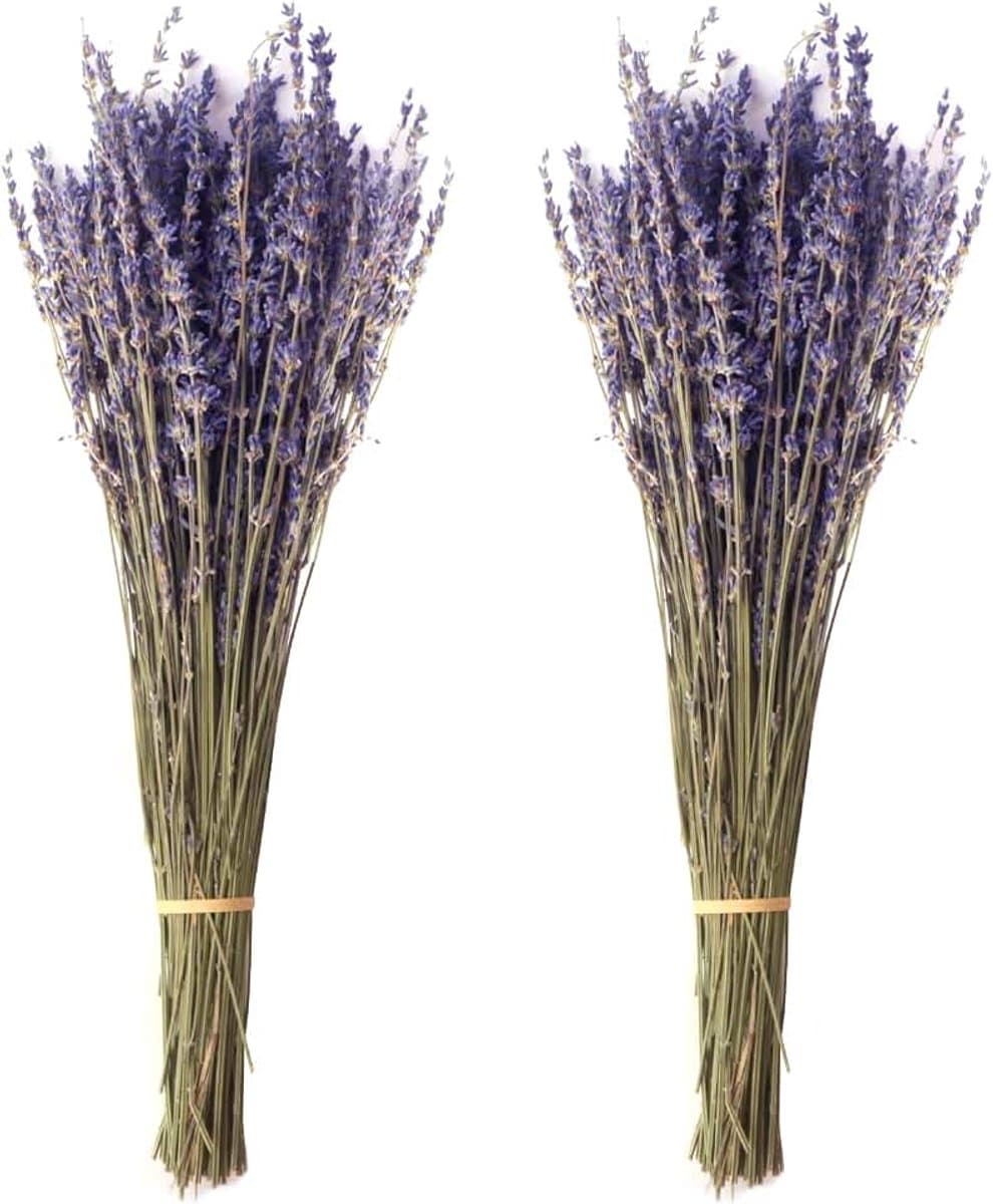 Gedroogde lavendelboeketten, 43 cm, natuurlijke gedroogde lavendelbloemen, voor thuis, woonkamer, bruiloftsfotografie, knutselen — afbeelding 1