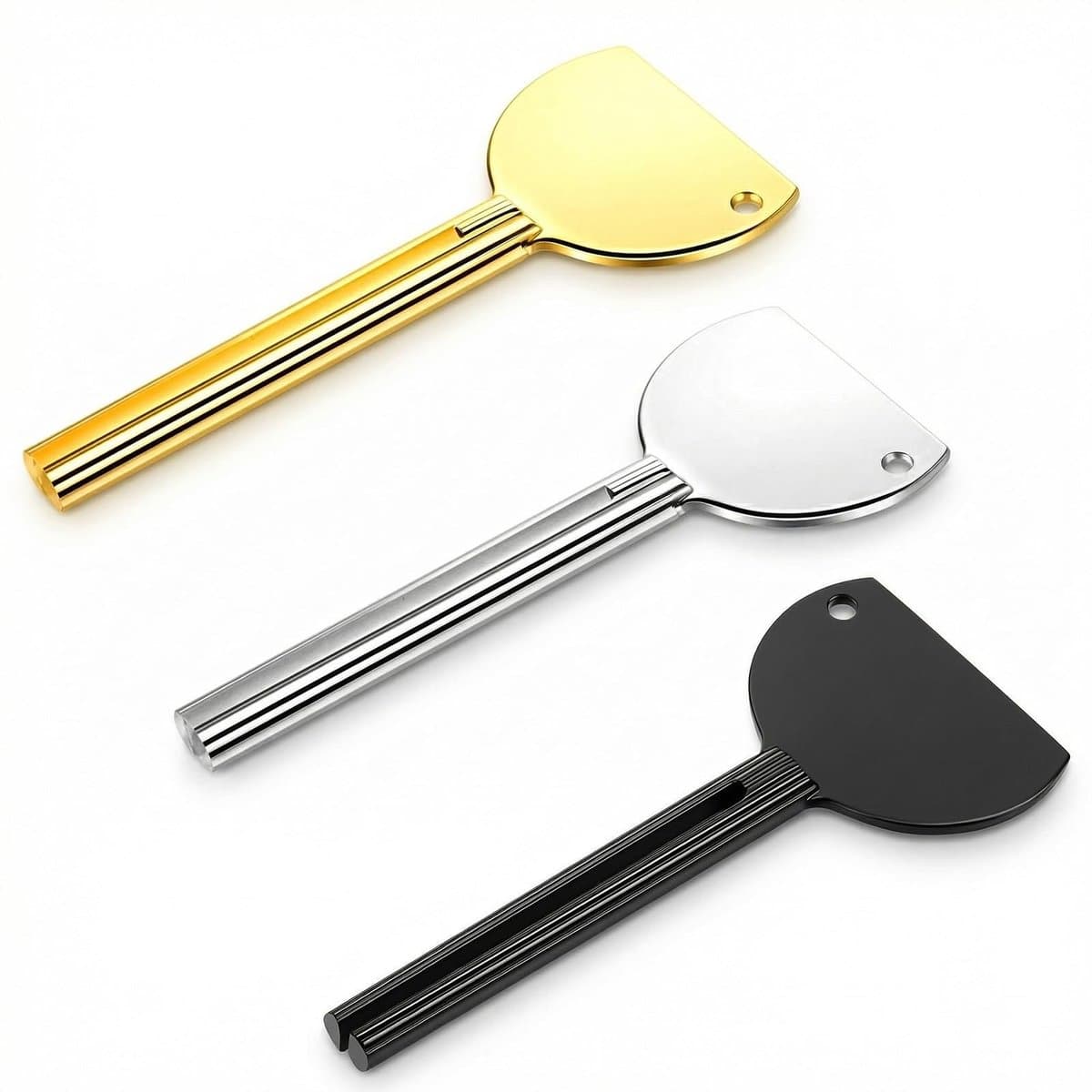 Solidchoice - Set van 3 Tandpasta Tube Knijpers van Roestvrij Staal — afbeelding 1