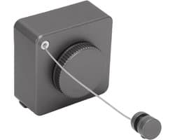 Intrekbare Waslijn - Wand Waslijn Drooglijn - Kleding Drogen - Niet Doorhangend Ontwerp - 20 Kg Capaciteit - Grijs