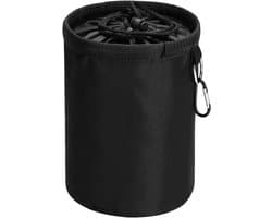 Kledingknijper Tas - Opberger Houder - Buiten Droge Kleding - Met Ophanghaak - Diameter 15cm - Zwart