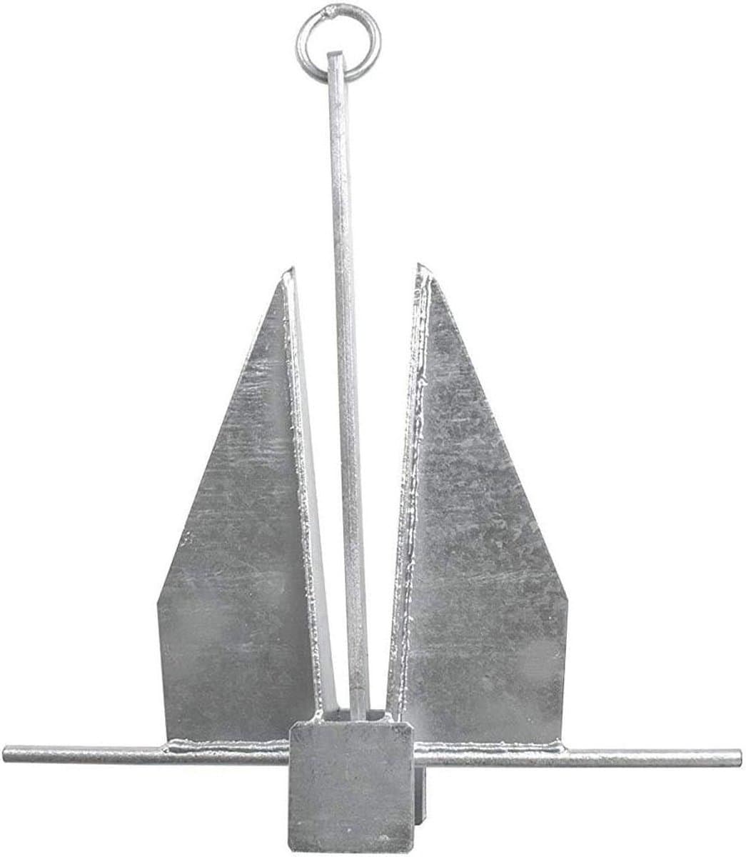 Platenanker - Danforth anker - Boot vastleggen - Verzinkt staal - 10 kg - Zilverkleurig — afbeelding 1