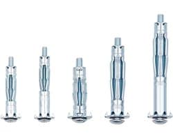 36 sets holle wandbevestigingen anker, gipsplaatbevestigingen Heavy Duty schroeven assortiment, holle rawl-pluggen voor gipsplaat, gipsplaat, baksteen, houten deuren, dun metaal, beton, metselwerk